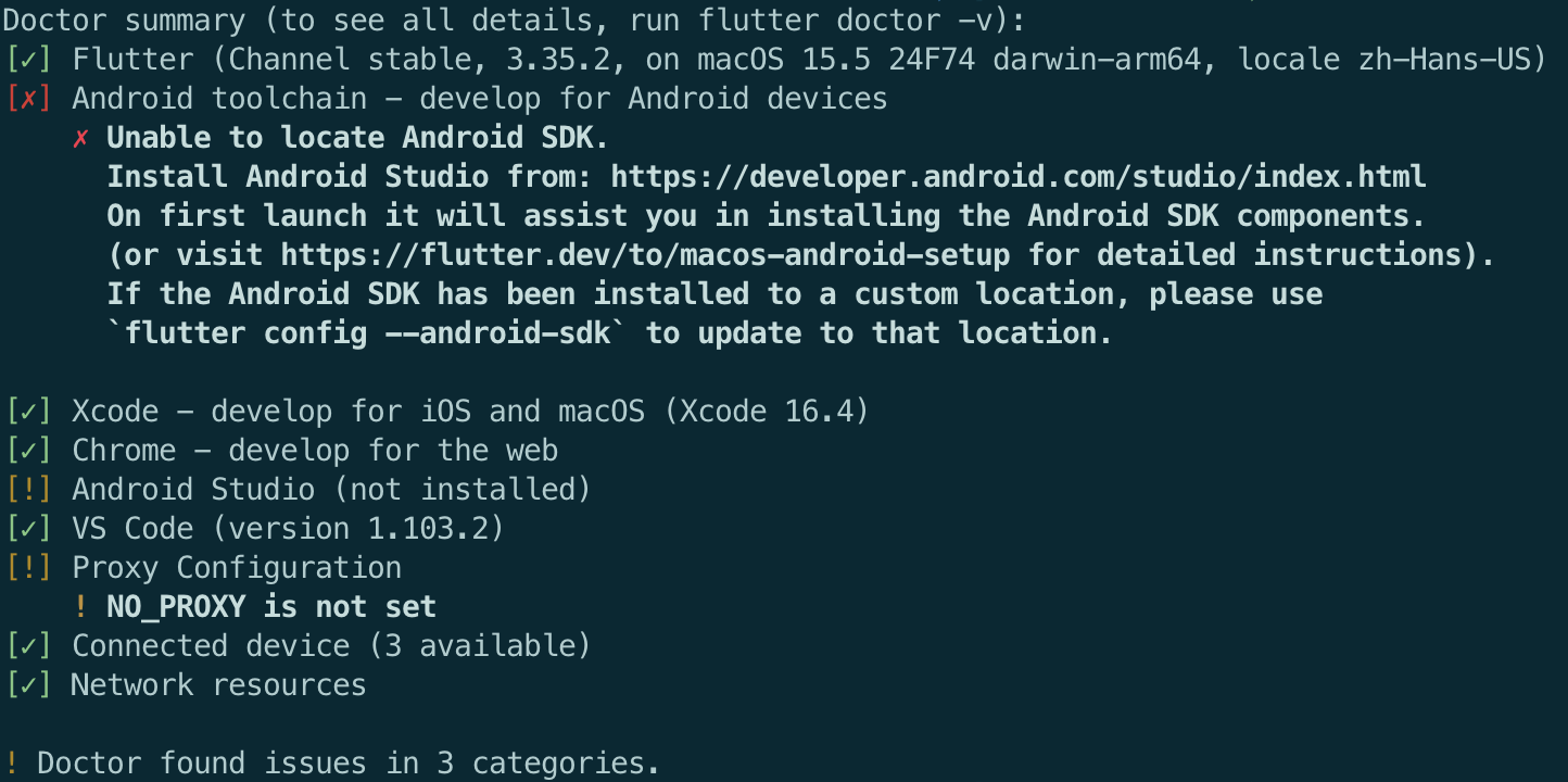 Flutter Doctor